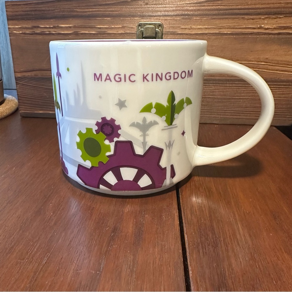 Starbucks Disney Parks MAGIC KINGDOM You Are Here Collection Mug Cup YAH 14 oz